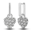 Silver Plated Hoop Earring Pendientes