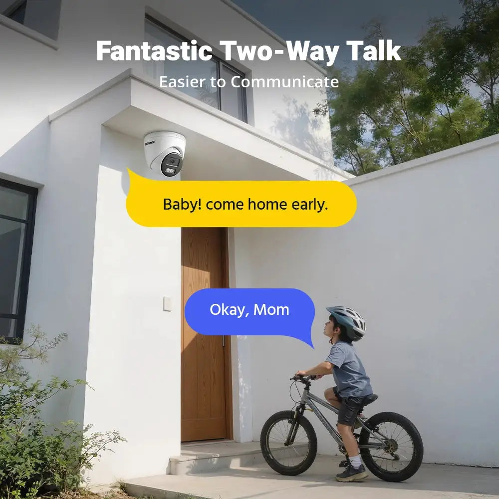 ANNKE 5MP IP Camera Outdoor Indoor POE Security Cameras Smart Home POE Surveillance Cameras TF Card Support With Audio in