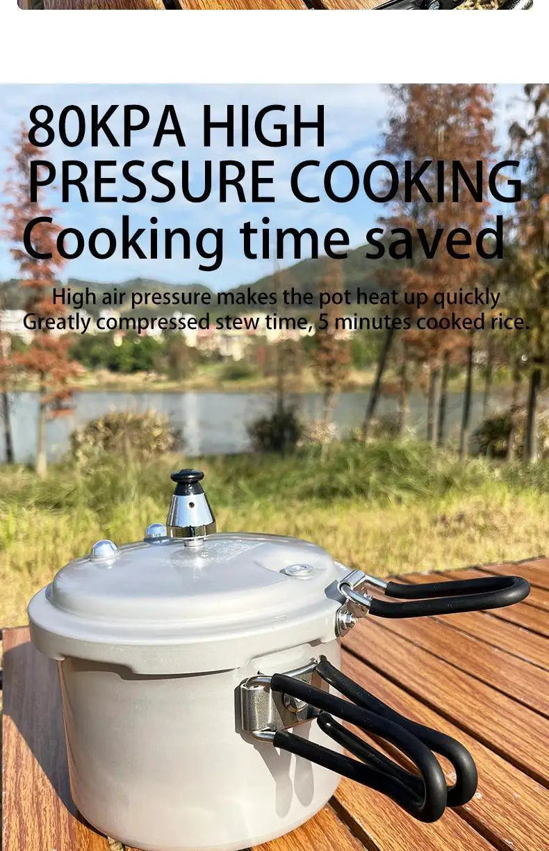 Portable Outdoor Pressure Cooker Folding Handle 2.2L