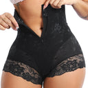 Luxe Lace Body Shaper with Zipper Double Control Shapewear