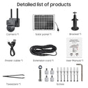 INQMEGA 8MP 4G SIM Card WIFI Solar Camera Outdoor Security