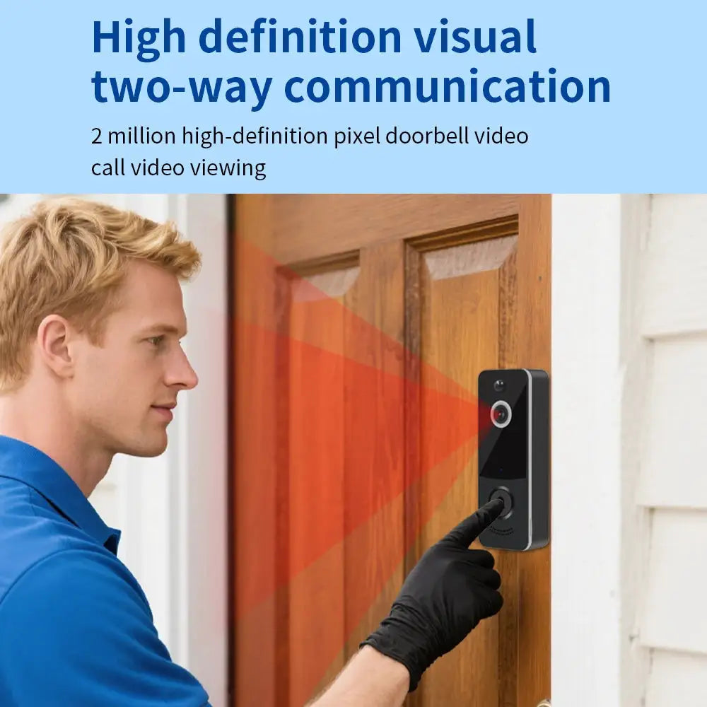 2.4G WIFI Video Doorbell 1080P TTLOCK Outdoor Security Protection Wireless infrared night vision Intercom Camera Ringing Bell