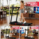 Foldable Home Treadmill With Incline And Handlebar 3HP Quiet LED