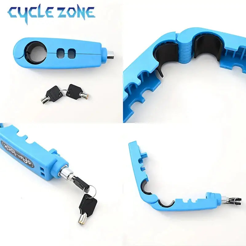 Bike Anti-Theft Lock Electric Bicycle Brake Handlebar Grip Lock Portable Prevent Theft Bike Motorcycle Locks Cycling Accessories