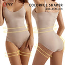 Qtree Plus Size Tummy Control Bodysuit Slimming Shapewear