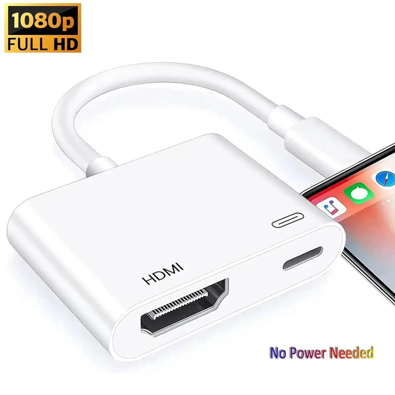 8Pin Port To HDMI Adapter For iPhone Models 1080P Converter