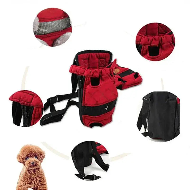 PawStride Pet Carrier Backpack Hands Free Travel Small Dogs