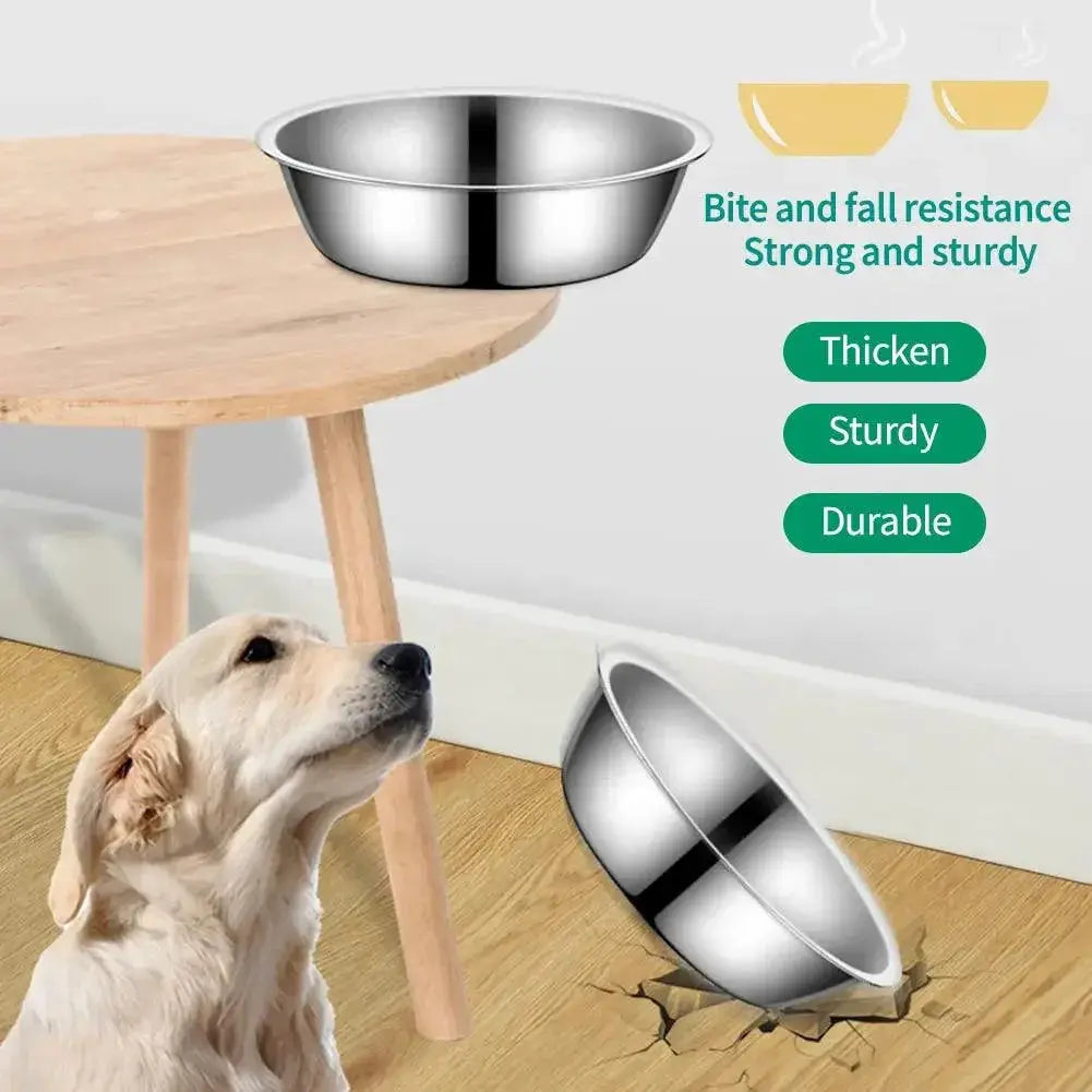 Stainless Steel Large Pet Feeder Bowl Durable and Safe