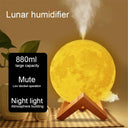 Ultrasonic Aroma Diffuser: 3D Moon Air Humidifier 880ML