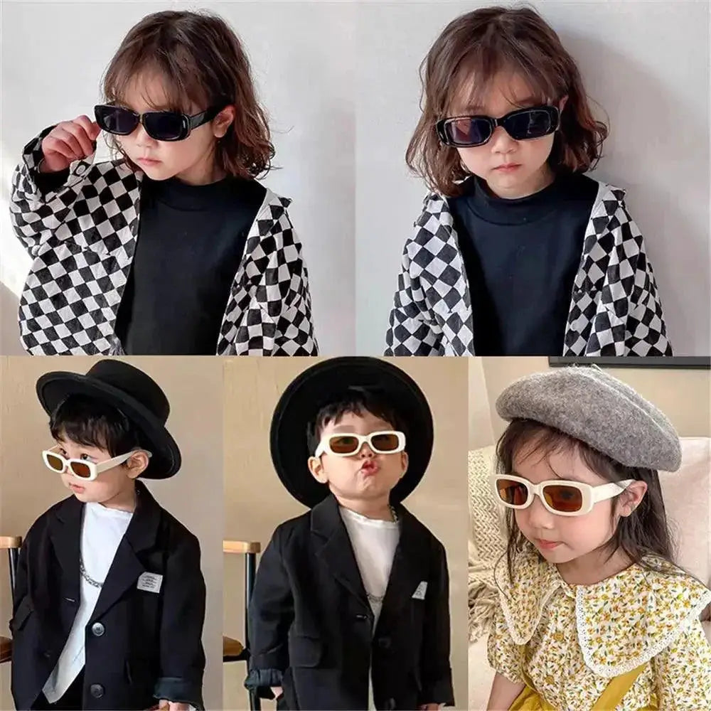 Adorable Kids UV400 Vintage Sunglasses for Outdoor Fun
