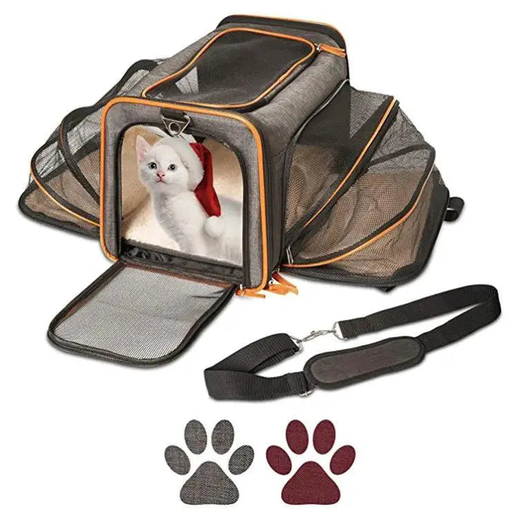 PetGo Airline Approved Expandable Pet Carrier Travel Comfort
