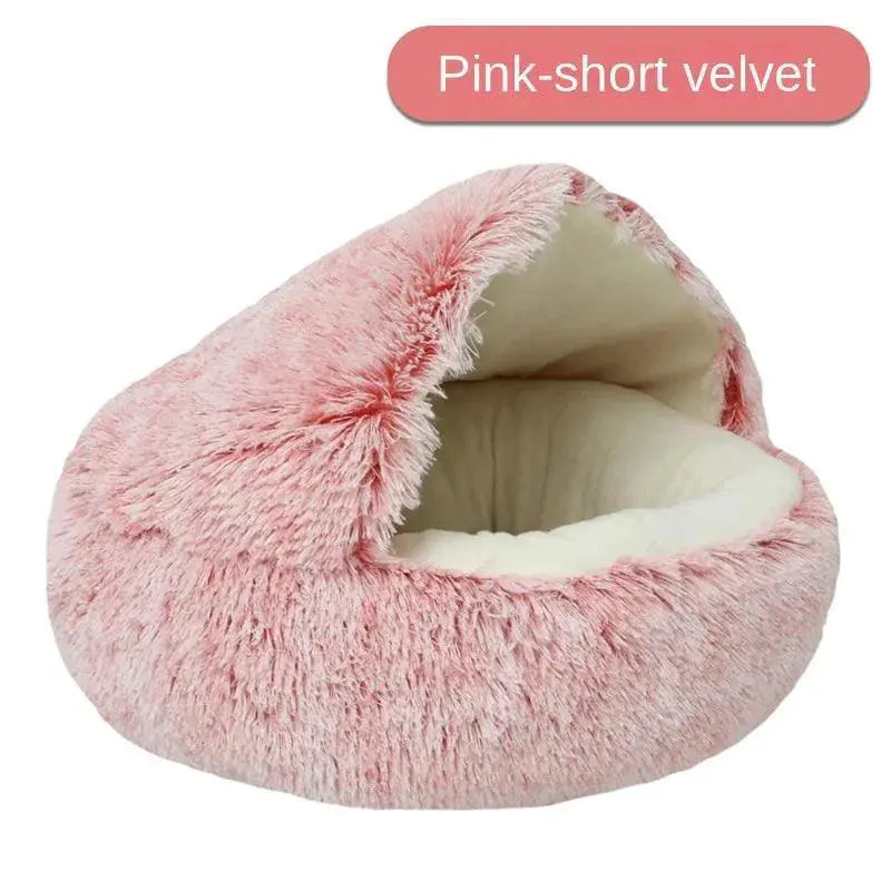 Calming Round Selfwarming Pet Bed House For Ultimate Comfort