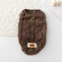 Coral Fleece Pet Sweater for Small Medium Cats Dogs Warm Winter Outfit