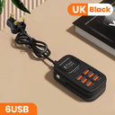Desktop 6 Port USB Charger - Rapid Charging