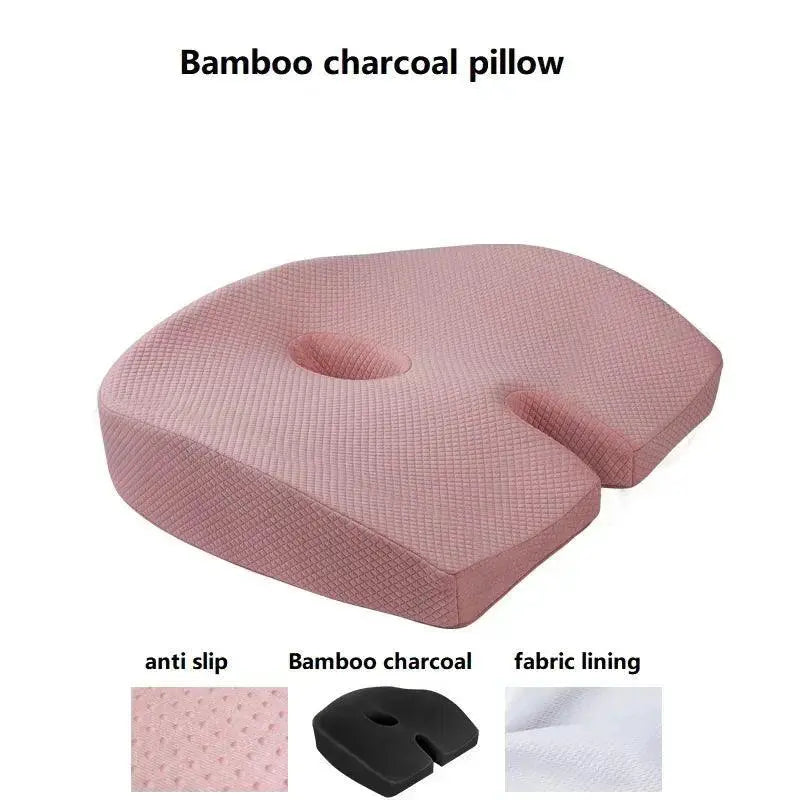Ergonomic Memory Foam Seat Cushion Tailbone Pain Relief