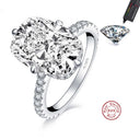 Moissanite Ring in Sterling Silver Cbtb