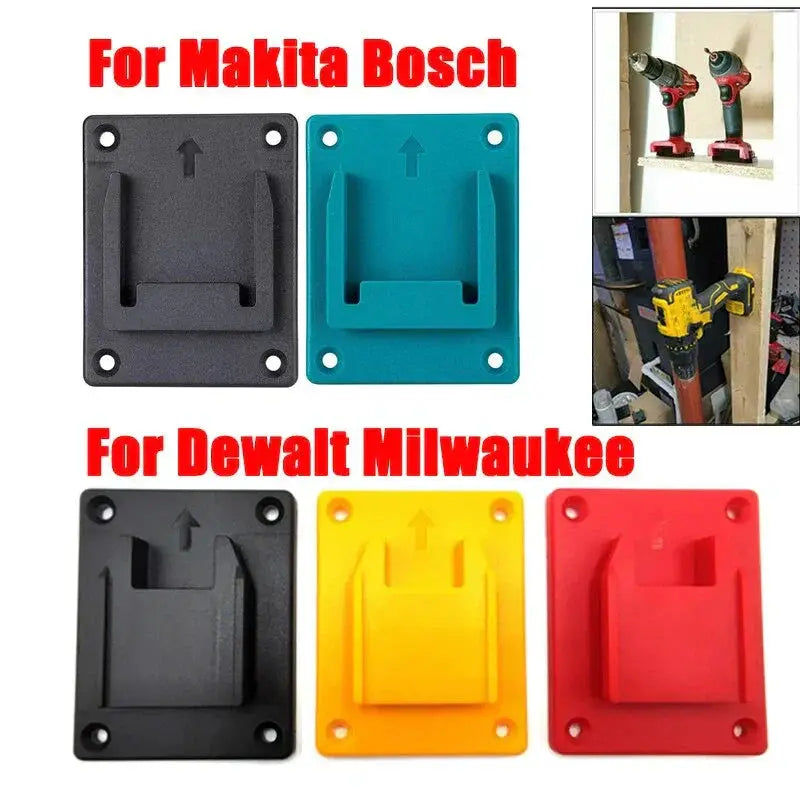 1Pc Machine Holder Battery Storage Rack For 18V Batteries