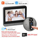 3MP WiFi Cat Eye Doorbell With 5000mAh Battery And Alexa Live View