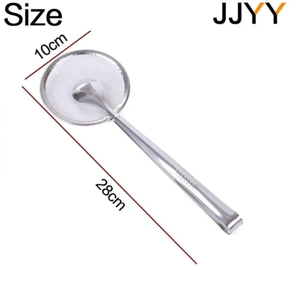 Stainless Steel Fine Mesh Strainer Spoon with Clip Kitchen Oil — product view 8