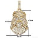 Gold CZ Crown Thorns Pendant