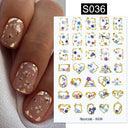 Succulent Blossom Nail Art Decals Blooming 3D Beauty Kit