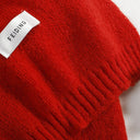 Women's Solid Color Wool Knitted Warm Thickened Scarf Gaiter