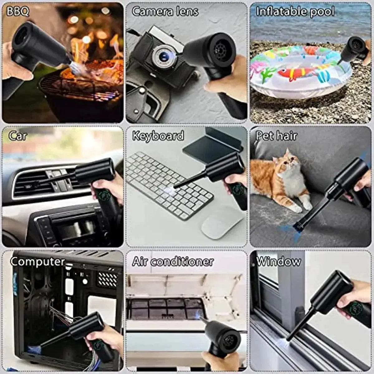 Portable Air Duster And Vacuum Cleaner For Keyboards
