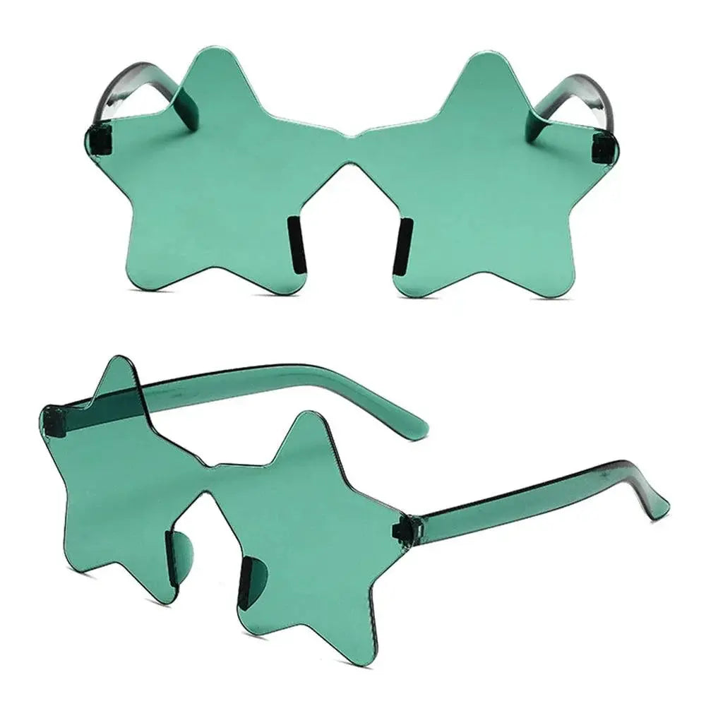 Frameless Star Shaped Sunglasses for Cosplay and Fashion