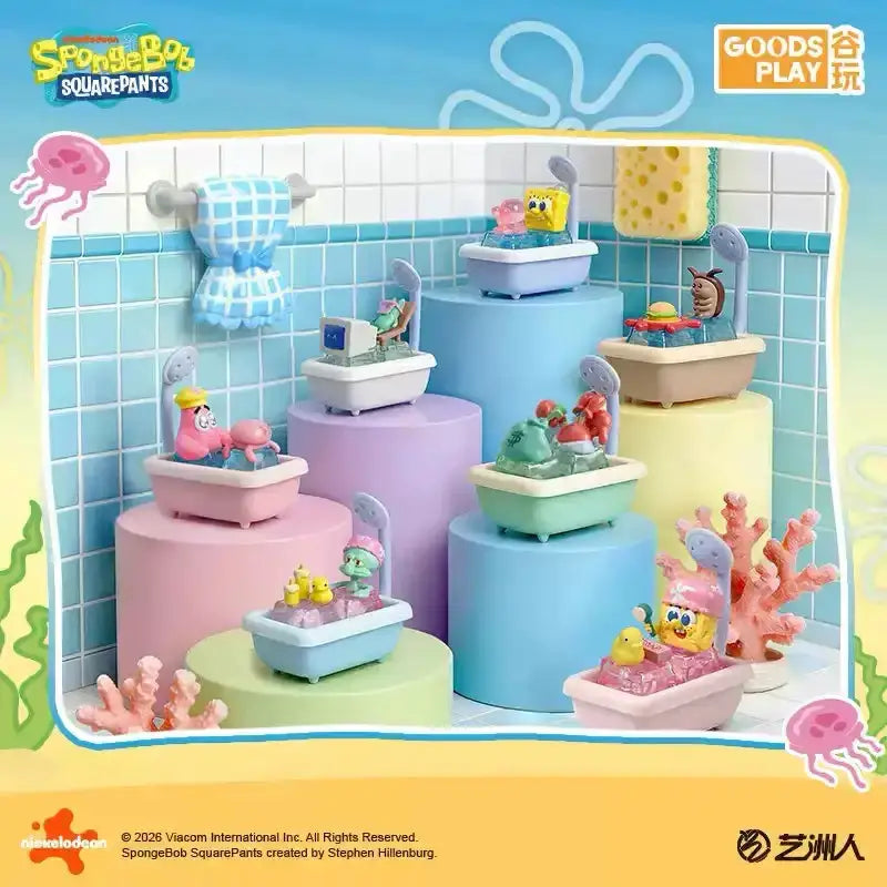 Genuine Official Keycap Spongebob Squarepants Movie Peripheral Figurine Blind Box Squidward Mr Krabs Mechanical Keyboard Gift