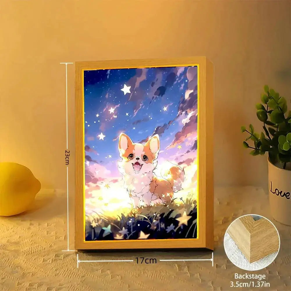 Whimsical Cat Moon Lamp Led Night Light For Kids Rooms