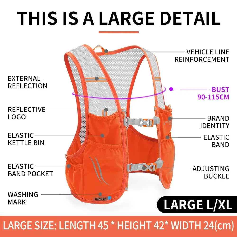 INOXTO Ultra Lightweight 2.5L Hydration Vest For Adventure