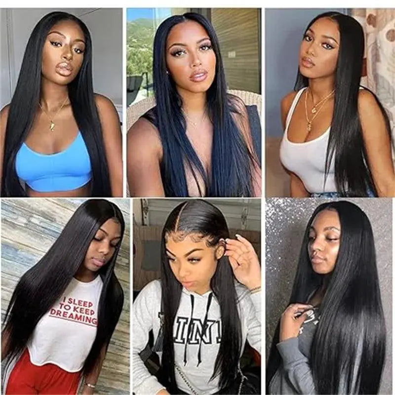 Straight Brazilian Remy Hair Bundles 50G Extensions