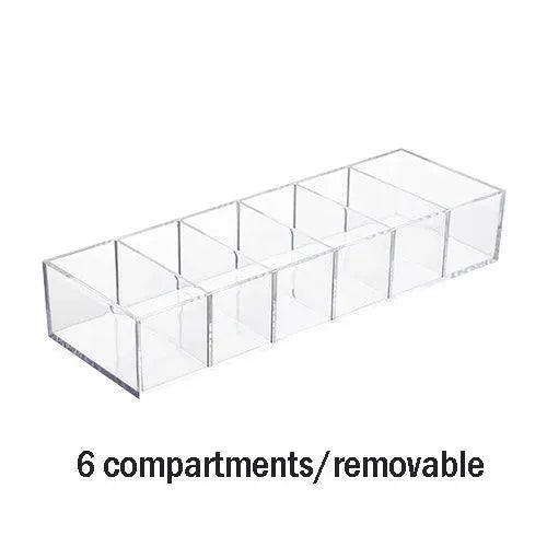 Acrylic Makeup Jewelry Organizer Box For Desktop Storage