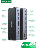 MOKiN USB C Hub Usb Type C Docking Station Multi-port Adapter