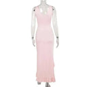 Flattering Backless Midi Dress for Women
