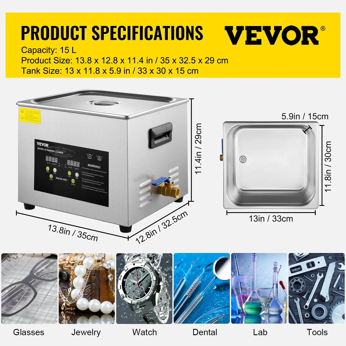 SucceBuy Upgraded Ultrasonic Cleaner Lave-Dishes Portable Washing — product view 8
