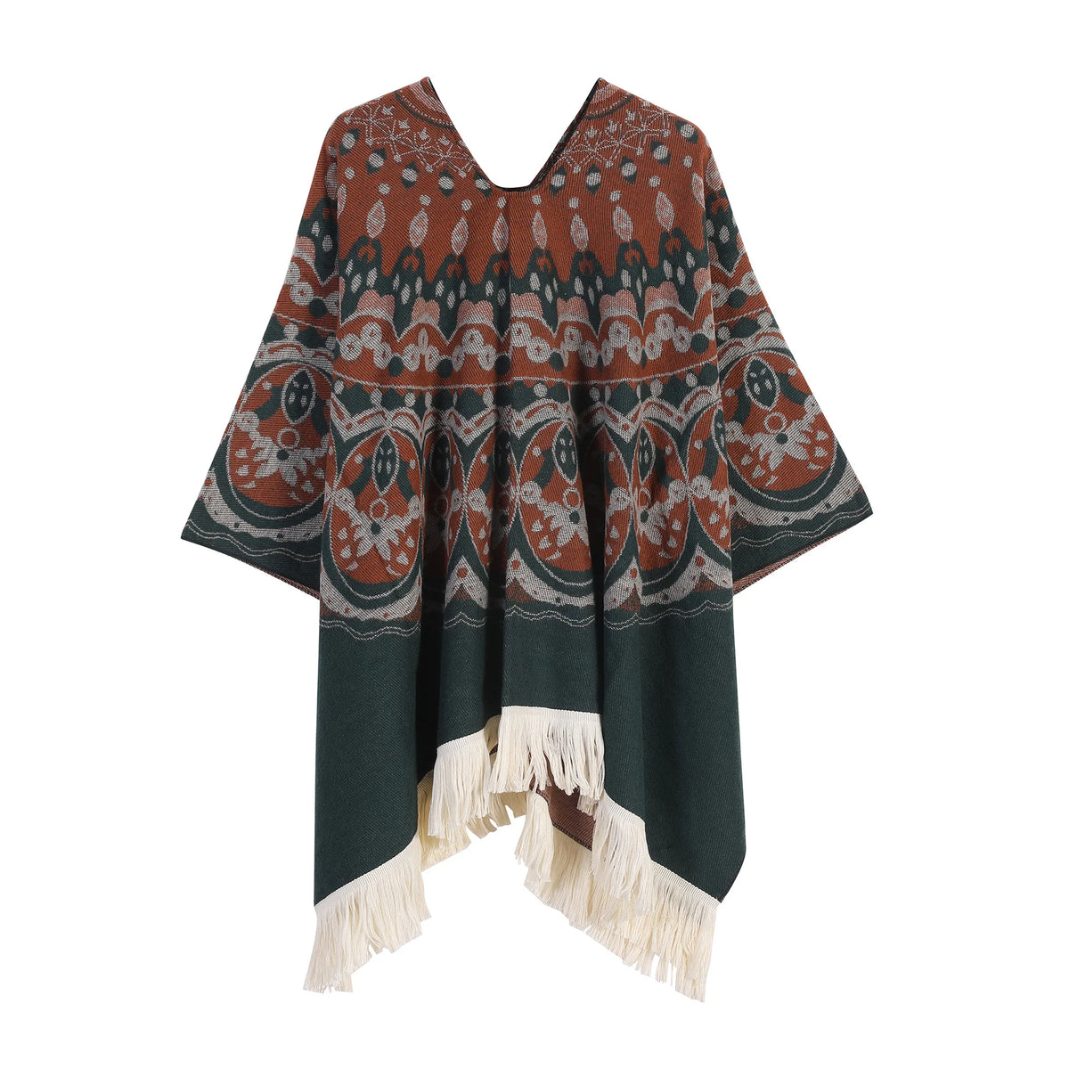 Wool Tassel Knit Winter Scarf