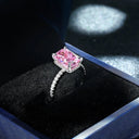 Sterling Silver Silver Moissanite Cocktail Ring