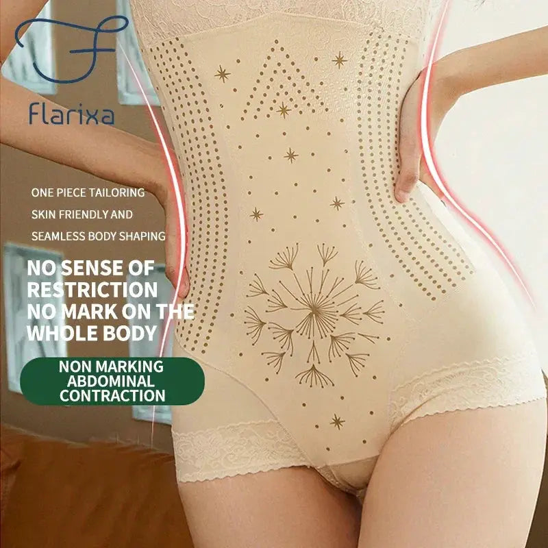 Flarixa Seamless Waist Trainer Shapewear For Women Plus Size