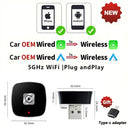 2 In 1 Wireless CarPlay Android Auto Adapter For Cars Plug And Play Easy