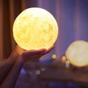 3D Color Changing Moon Lamp: LED Night Light for Home Decor