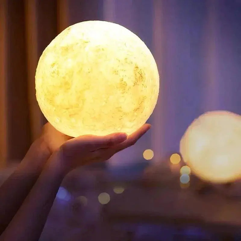 3D Color Changing Moon Lamp LED Night Light For Home Decor