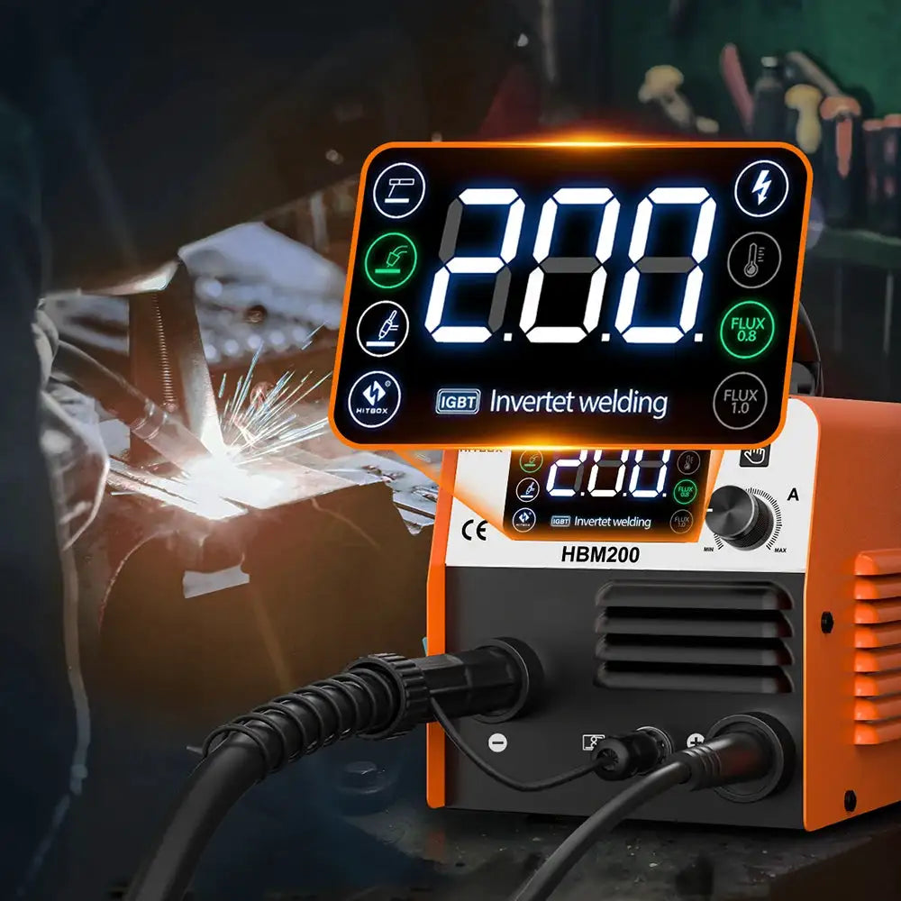 HITBOX HBM200 Portable Gasless MIG Welder — product view 5