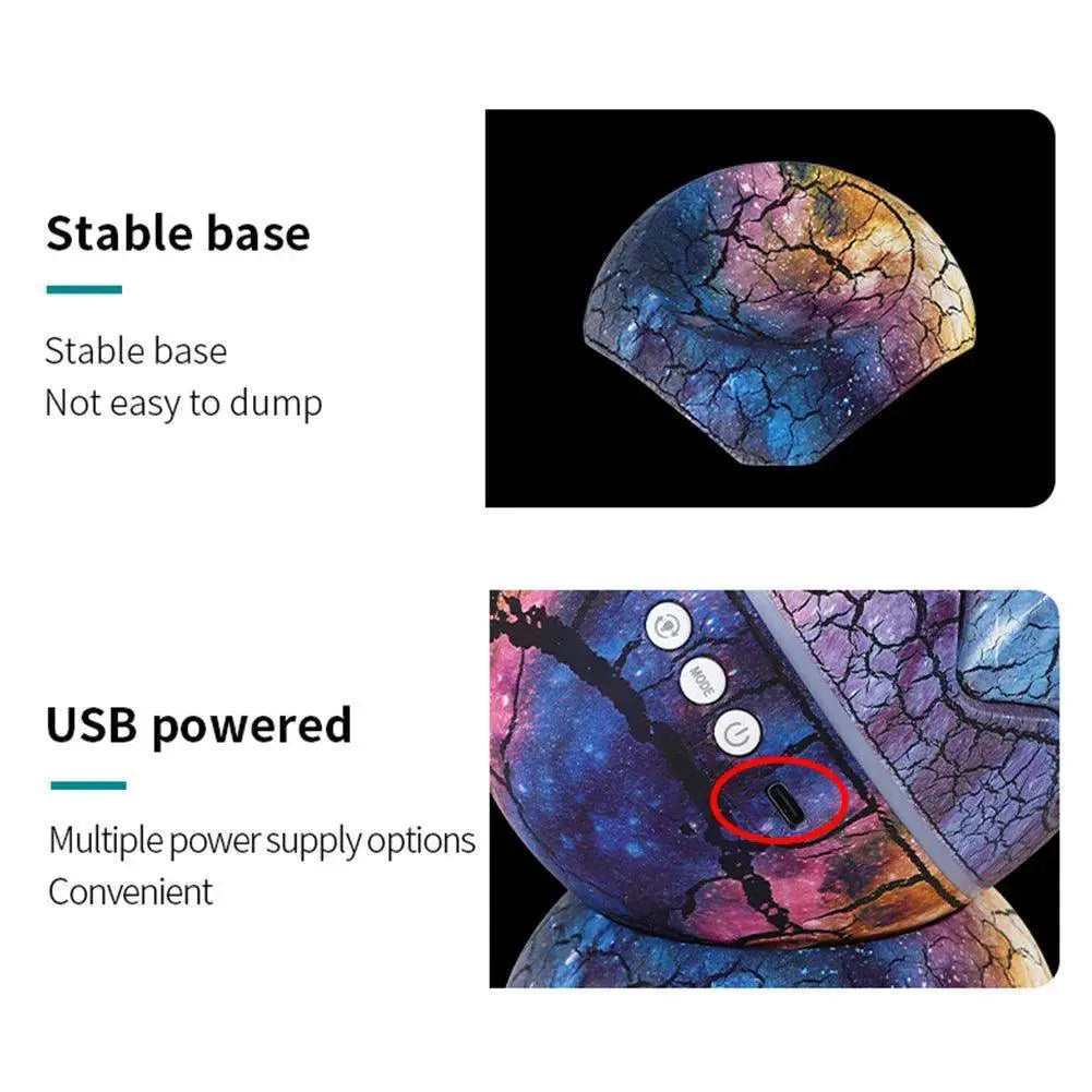 Dinosaur Egg Star Projector LED Night Light Music Sync