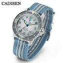 CADISEN Deep Explorer New Automatic Mechanical Watch Man Canvas Strap Wristwatch MIYOTA 8215 Luxury Luminous Waterproof Watches