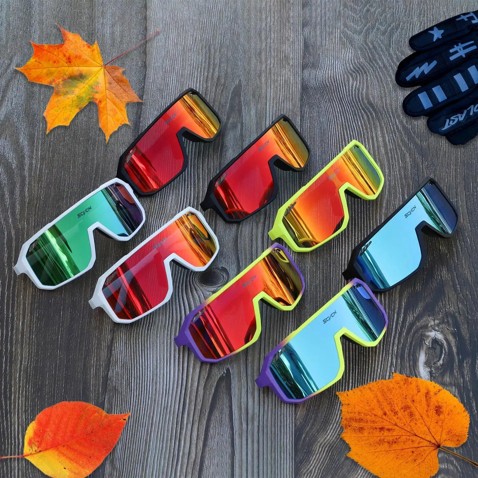 SCVCN Hot MTB Cycling Glasses UV400 Goggles For Men Women