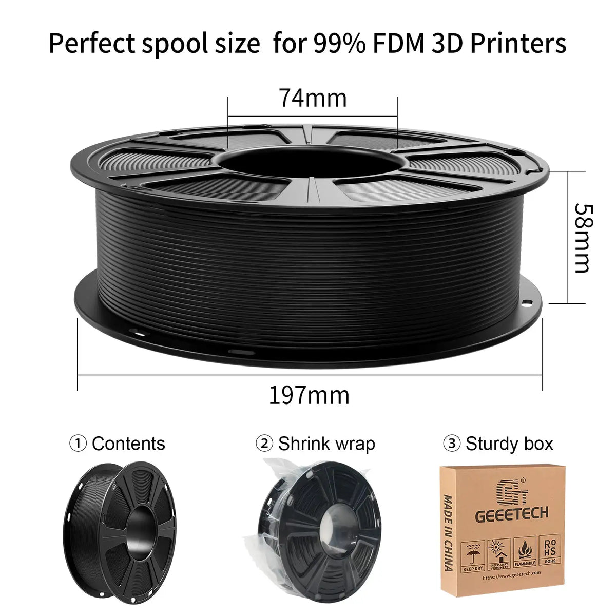 Geeetech PLA Filament — Bring Bold Ideas to Life — product view 5