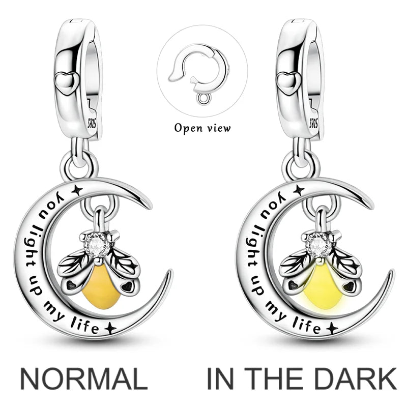 Sterling Silver Golden Clover Charm