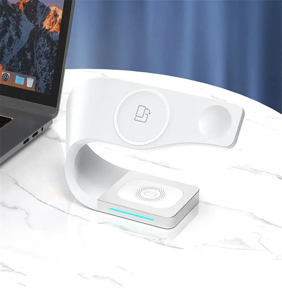 4 In 1 Magnetic Wireless Charger Stand For iPhone 12-17 Pro Max Apple iWatch 6 5 4 3 Airpods Pro 15W Fast Charging Dock Station