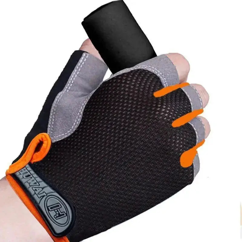 Half Finger Cycling Gloves Anti Slip Anti Sweat Men Women